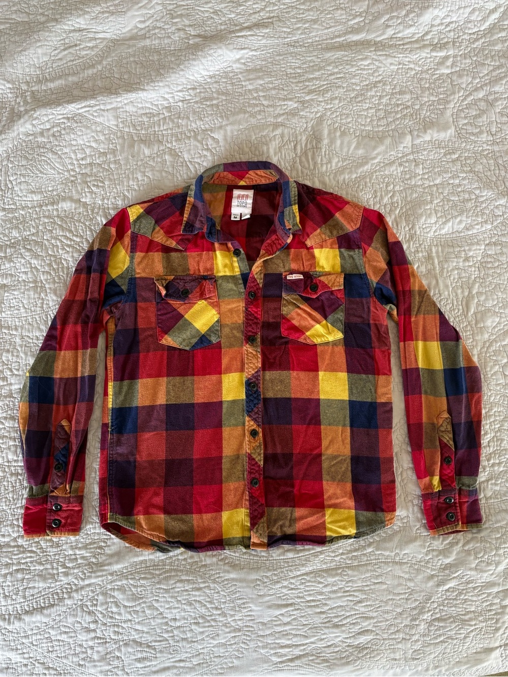 Topo Designs Men’s Plaid Flannel Size M